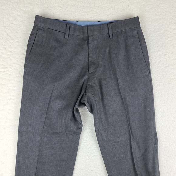 Banana Republic Pants Mens 30x30 Dark Gray Modern Slim Fit Trousers Dress Slacks - Picture 2 of 13